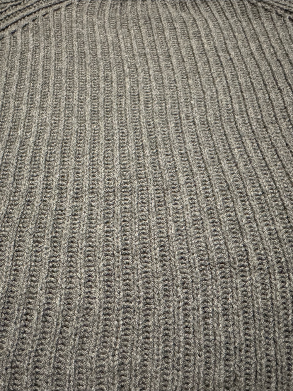 Cotton Candy LA Ribbed Cropped Crewneck Sweater - Gray - Picture 8 of 11
